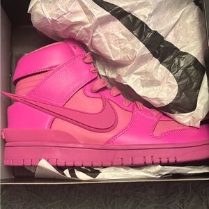 Nike Fuchsia High-Top Sneakers